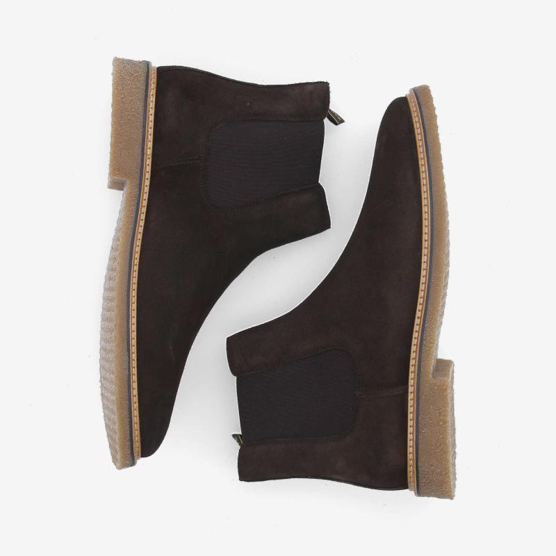 DUBLIN CHELSEA M - SUEDE - DARK BROWN